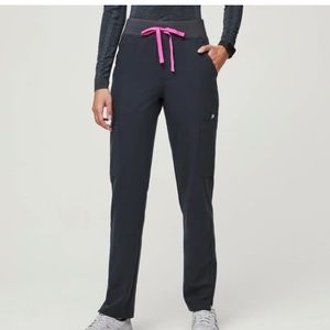 Figs High-Waisted Yola scrub pant in Night Sky